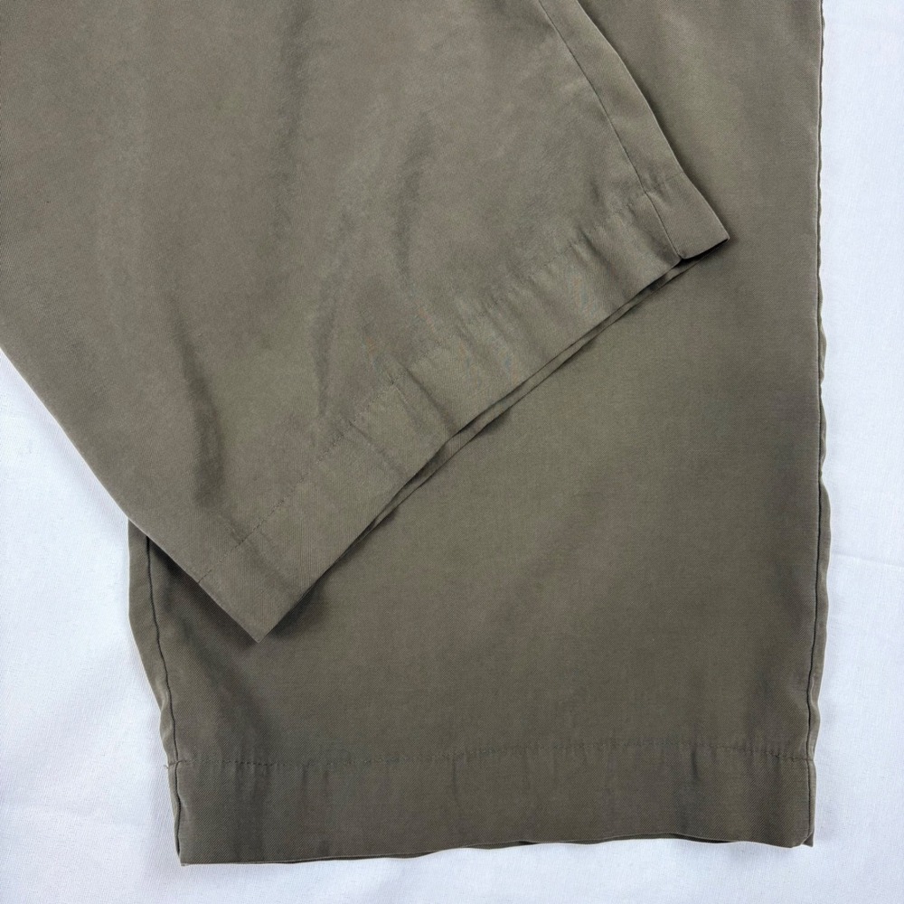Old Navy Extra High-Waisted Drapey Cargo Super Wide-Leg Pants Sz XXL Olive Green - Picture 11 of 16